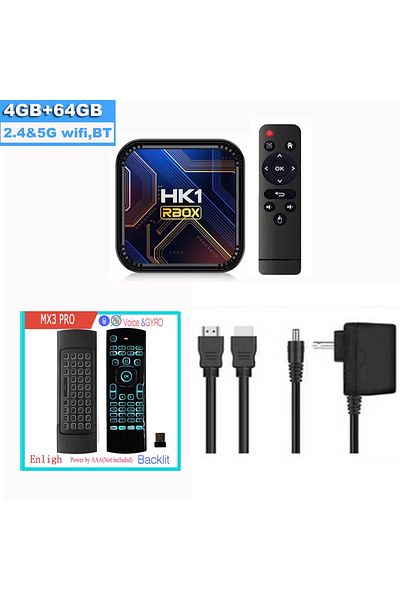 Yitukeji EU Plug 4GB 64GB MX3PRO HK1 RBOX K8S Android 13 TV BOX RK3528 64GB 32GB 16GB 2.4G 5G WIFI BT 4.0 8K