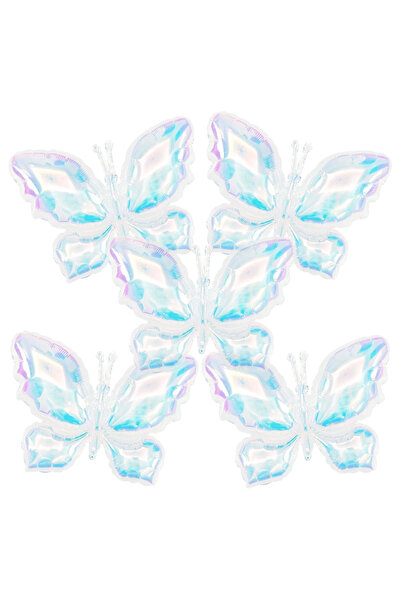 Choice مجموعة أخرى من 5 قطع من البالونات الشفافة الملونة بالليزر باللون الأزر...