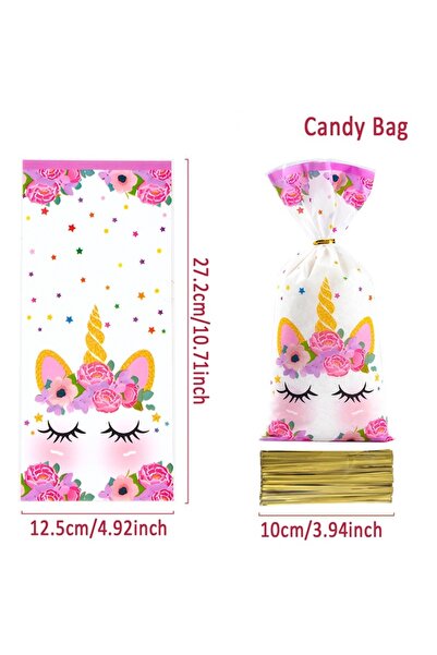 choice2 25pcs set1 Unicorn Birthday Party Decoration Cookie Candy Gift Bags U...