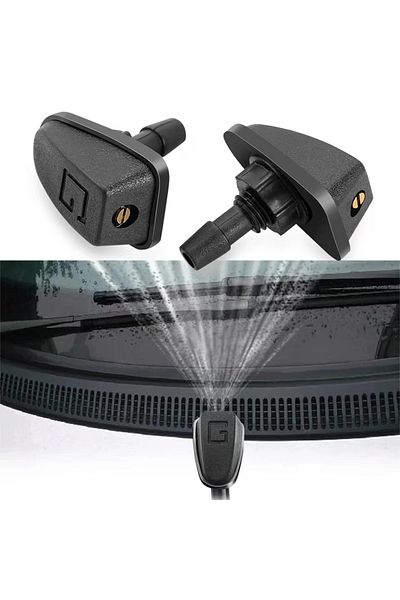 Choice 2PCs 2 Pcs/Set Car Universal Front Windshield Wiper Nozzle Jet Sprayer Kits Sprinkler Water Fan Spou