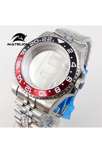 Choice fit NH35 NH34 NH36 A glass-flat Matelion 200M Diving Case 40mm Fit NH35 NH36 NH34 GMT ETA 2824 PT500