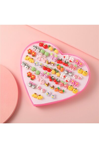 Choice ZJ3784 مجموعة أقراط راتنجية لطيفة ورومانسية مضادة للحساسية من 36 زوجًا...