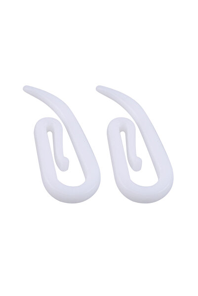 Choice أبيض 100/200 قطعة خطافات ستائر معلقة بيضاء منزلية حامل خطافات ستائر بل...