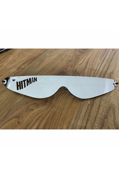 Choice silvery Hitman Licensed Vintage Bret Hitman Hart Wrap Around Shades Sunglasses New Motorcycle glasse