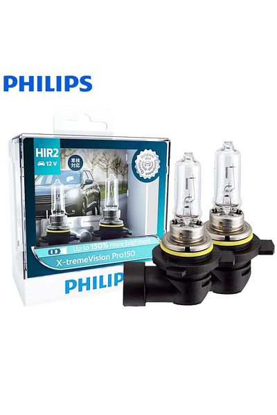 Philips 9012(HIR2) X-treme Vision Pro150 9012 Hir2 12v 55w Up To 150% More Brightness Halogen Headli