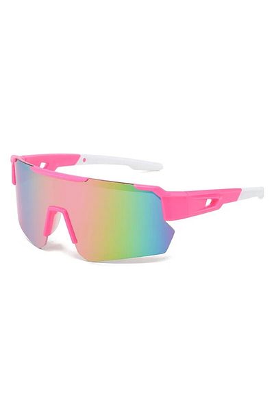 Choice 1pc Pink Men'S And Women'S Outdoor Cycling Sunglasses Uv Windproof Dustproof Colorful Sunglasses Mou