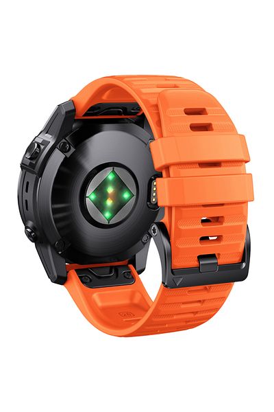 Choice Quick Fit 26mm Orange 22mm 26mm Silicone Strap For Garmin Fenix 7x 7 Pro Solar/6x 6 Sapphire 5 5x Pl
