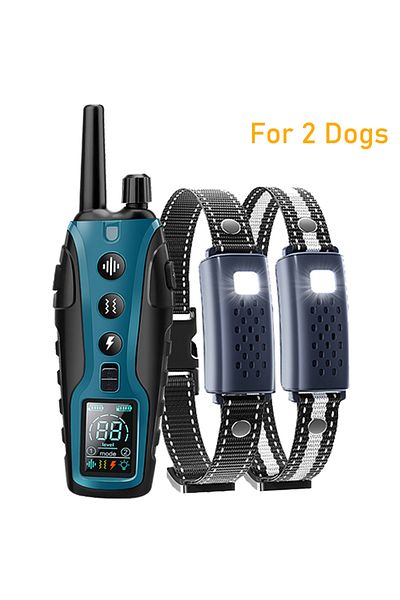 Choice For 2 Dogs 3280Ft Electric Dog Training Collar Remote Control Waterproof Pet BehaviorFor 5-120lbs Pu