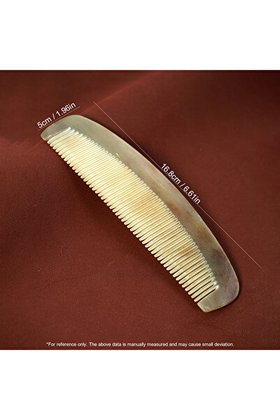 Choice مشط تدليك يدوي محمول H154 مصنوع يدويًا من القرن الطبيعي المصقول ومضاد للكهرباء الساكنة للرجال والنساء في الصالونات