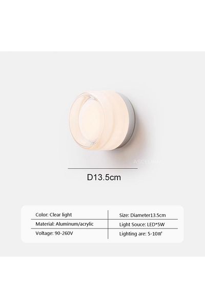 DARHYN Warm white LWL140 Clear light B Modern LED Wall Lamp Living Room Amber Jelly Decor Wall Sconces Cor
