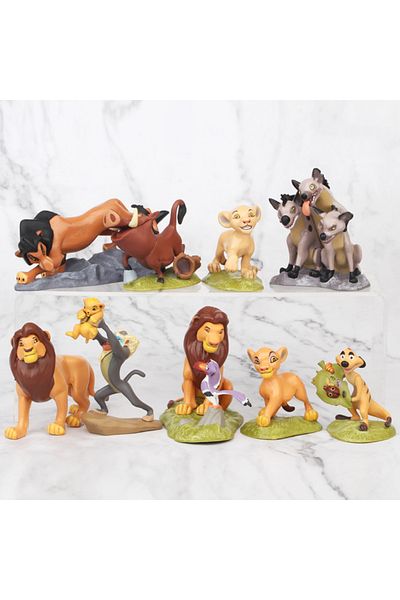 Choice pack by bag 01 9pcs/set Anime the Lion King Animal PVC Action Figure Collectible Model Toys for Chil