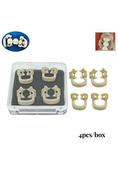 Choice 1 صندوق 4 قطع/صندوق مشابك سد الأسنان مشبك حاجز السد مواد الراتنج أداة ...