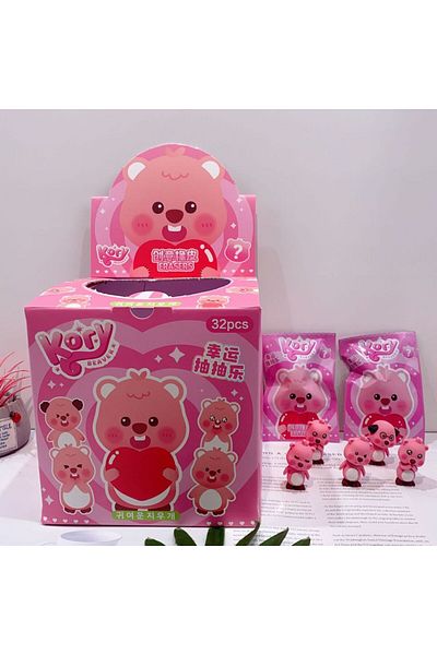 Choice A1 32pcs 1box New 32pcs/box Capibala Looped Blind Box Cute Doll Eraser Action Pencil Doll Student Go