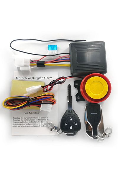 Choice black Motorcycle Anti-Theft Alarm System Wireless Remote Engine Starter Stop with Remote Controller