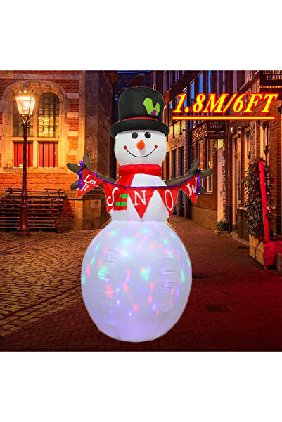 Choice حقيبة ظهر رجل ثلج بعلم الولايات المتحدة بطول 1.8 متر، زينة عيد الميلاد...