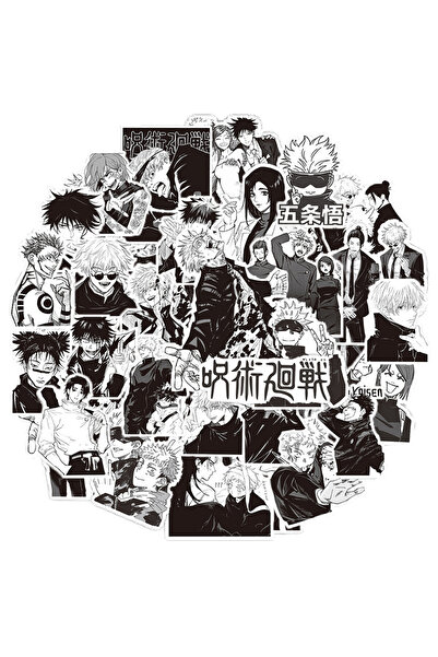 Choice 30 قطعة 10/30/65 قطعة ملصقات أنيمي جوجوتسو كايسن باللونين الأبيض والأس...