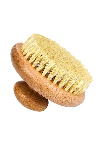 Choice Sisal Bristles Round Bath Shower Body Exfoliating Brush Natural Beech Wood Handle Dead Skin Remov...
