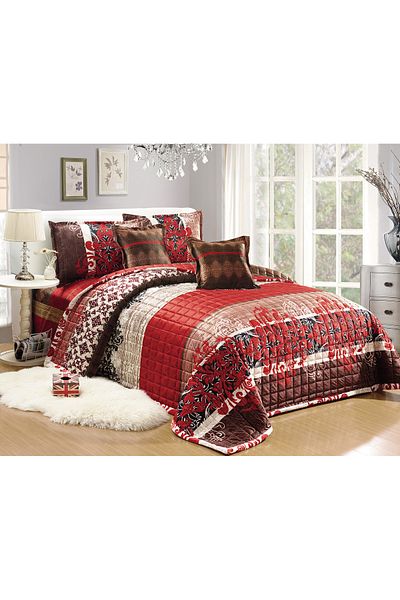 Generic 4 Pieces Floral Comforter Set For All Season Single Size 160X210Cm Velvet Bedding Set