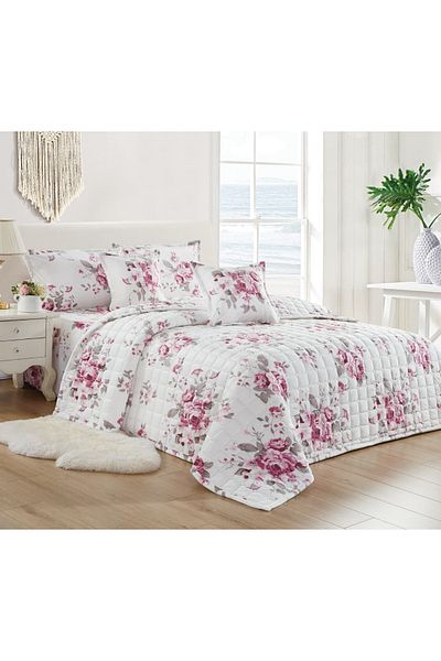 Generic 4 Pieces Floral Comforter Set For All Season Single Size 160X210Cm Velvet Bedding Set