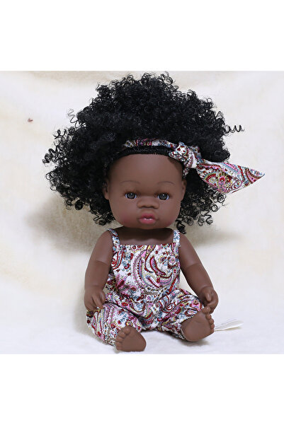 Choice جسم فتاة BK-BKH-زهري وردي 35 سم دمية أفريقية حديثة الولادة من جديد محا...