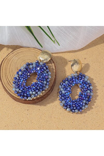 Choice Style 9 Bohemain Vintage Oval Crystal Beaded Drop Earrings for Women H...