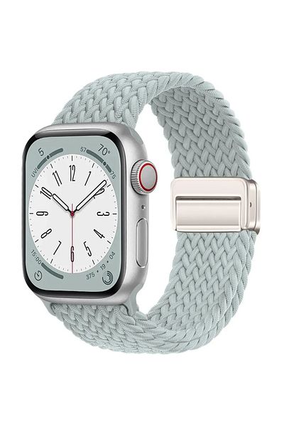 Choice 42mm 44mm 45mm 49mm light blue Braided Strap For Apple Watch Band 44mm 40mm 45mm 49mm 41mm 38 buckle