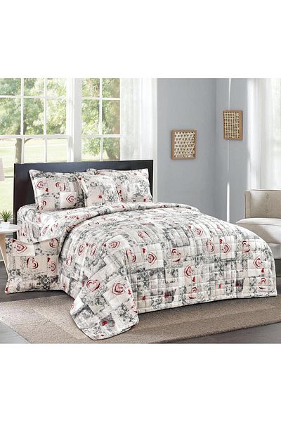 Generic 4 Pieces Floral Comforter Set For All Season Single Size 160X210Cm Velvet Bedding Set