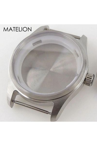 Choice NH35 NH36 case 39mm 316L-solid TransparenT Pilot Watch Case Titanium 316L Steel for NH34 NH35 NH36 N