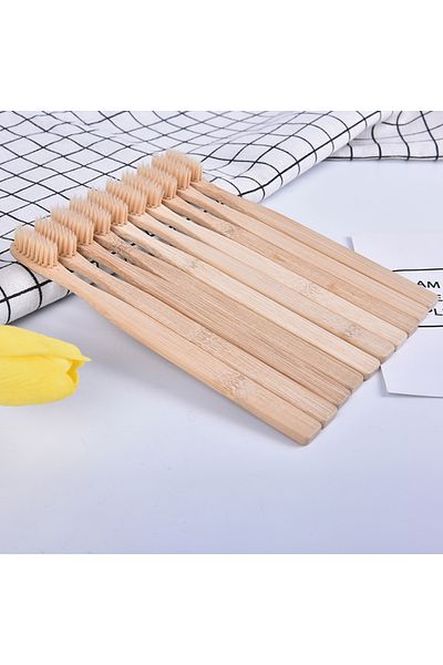 Choice 10Pcs Health Low Carbon Environmental Protection Bamboo Charcoal Toothbrush