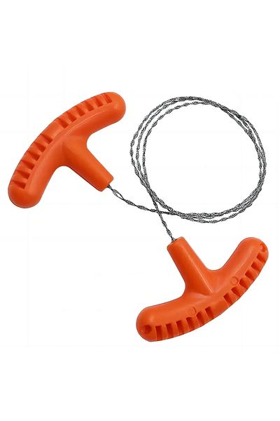 Choice Orange Manual Steel Rope Chain Saw - Portable Survival Gear for Emergency, Camping, and Travel