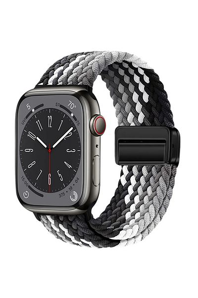 Choice 38mm 40mm 41mm Black clever Braided Strap For Apple Watch Band 44mm 40mm 45mm 49mm 41mm 38 buckle Br