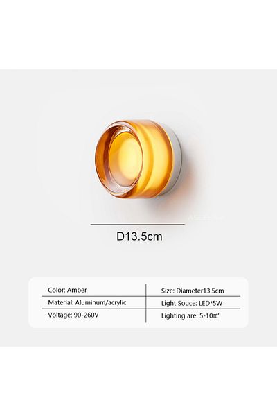 DARHYN Warm white LWL140 Amber B Modern LED Wall Lamp Living Room Amber Jelly Decor Wall Sconces Corridor