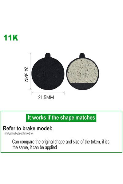 Choice 10pair resin 10 Pairs Cycling Organic Resin Disc Brake Pads for KUGOO M4 PRO Electric Scooter Bike B