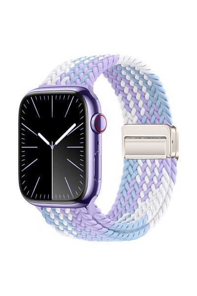 Choice 38mm 40mm 41mm violet Braided Strap For Apple Watch Band 44mm 40mm 45mm 49mm 41mm 38 buckle Bracelet