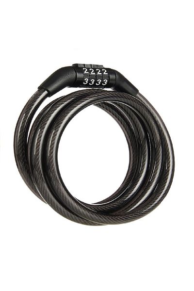 Choice Black Anti Theft Bicycle Lock, 4-digit Password Lock, 1-meter Ultra Strong Cable, Suitable For Mount