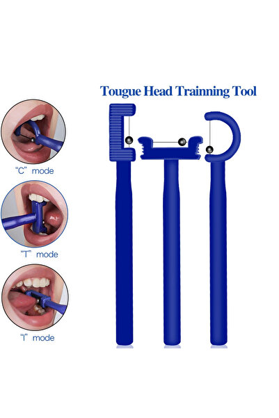 Choice 3 قطع من أدوات تدريب اللسان للأطفال، أداة تمرين طرف اللسان، العناية بالفم، تقوية العضلات، تدريب طرف اللسان
