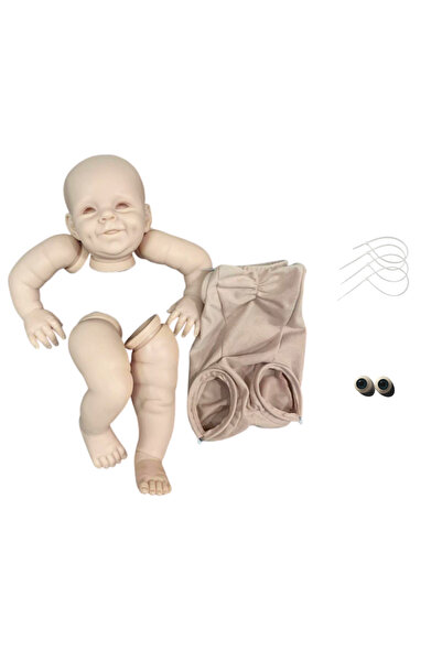 MRB مجموعة دمى ريبورن من الفينيل غير مطلية بعيون زرقاء مقاس 21 بوصة من شايا، غير مطلية وغير مجمعة، فارغة