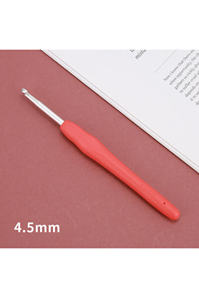 Choice 4.5mm random color 2/2.5/3/3.5/4/4.5/5/5.5/6/6.5/7/8/9/10mm DIY Crochet Hooks Plastic Handle Knittin