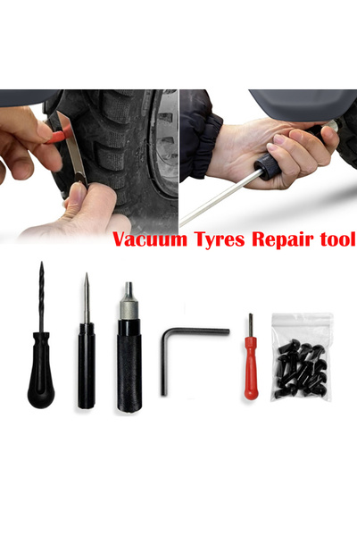 Choice1 مجموعة واحدة من أدوات إصلاح إطارات السيارات والدراجات النارية، طقم إص...