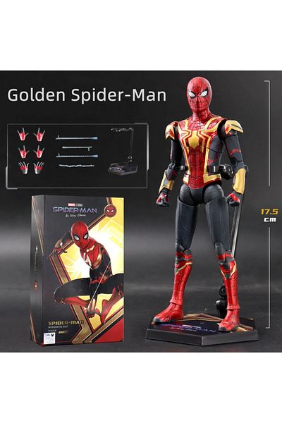 Choice Gold Spider Man 1/10 ZD Original 18cm The Avengers Marvel Spider-Man Iron Spider Peter Parker Collec