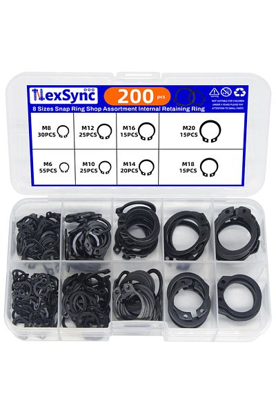 Choice 200pcs 200/380pcs Clasp Store Category Manganese Steel External Clasp Clasp Fixed Clasp Set Snap Rin