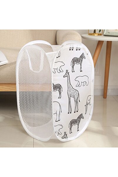 Choice WHITE Storage Basket Laundry Basket Home Dirty Clothes Basket Organizi...