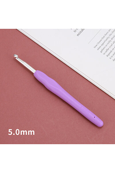 Choice 5.0mm random color 2/2.5/3/3.5/4/4.5/5/5.5/6/6.5/7/8/9/10mm DIY Crochet Hooks Plastic Handle Knittin