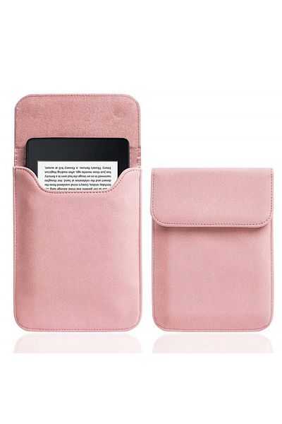 Choice جراب حماية من الجلد الصناعي باللون الوردي لجهاز Kindle مقاس 6 بوصات، جراب داخلي لجهاز Kindle مقاس 6.8 بوصات، الجيل الحادي عشر، مقاس 6 بوصات