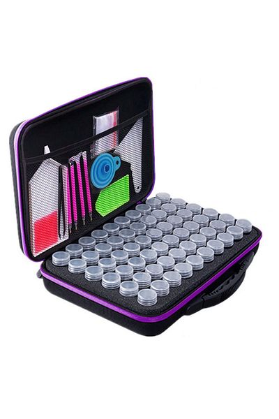Choice 60 White Tool New DIY Diamond Painting Tool Storage Container Storage Box Beads Nail Art Jewelry Rhi