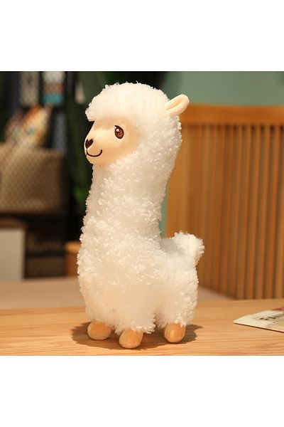 Choice 30-33cm White Alpaca Furry Plush Llama Alpaca Plush Toy Stuffed Soft Long Plush Lifelike Alpaca Shee