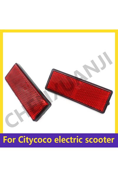 Choice 2 Pcs High Quality Reflectors Rectangular Safety Mark Signal Strip Rear Position for Citycoco Electr