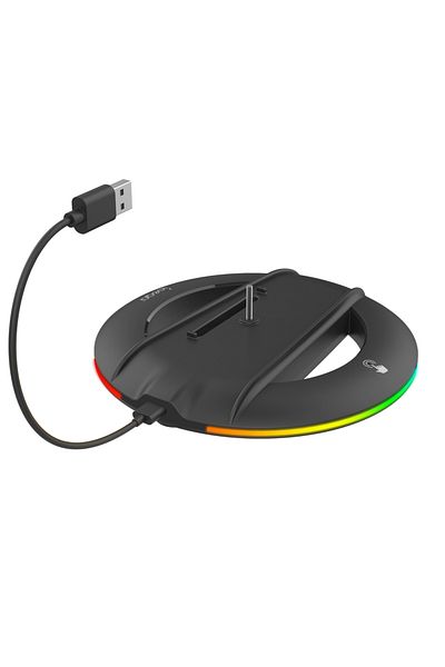 Choice Black IPEGA Vertical Stand for PS5 Slim Console Disc and Digital with 14 Light Mode, RGB Base Stand