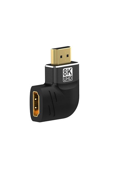 Choice 1 قطعة محول 8K 90 درجة محول HDMI 2.1 90 درجة 270 درجة HDMI ذكر إلى أنثى 8K 60 هرتز 4K 120 هرتز