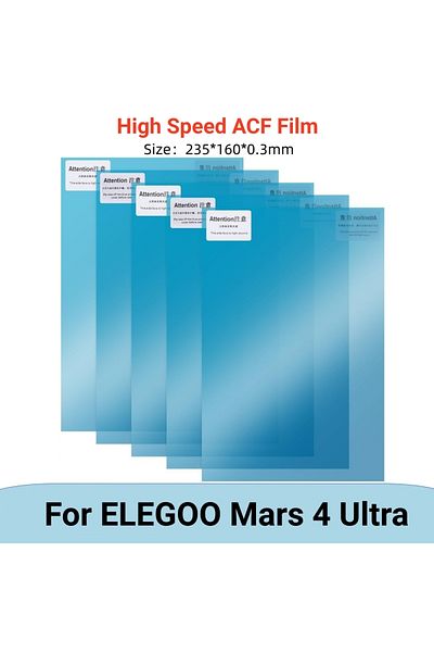 Choice 235x160x0.3mm 5pcs 5Pcs 7 Inch ACF Film 235x160mm for ELEGOO Mars 5 Ultra 4 Ultra Mars 4 0.3mm UV Re